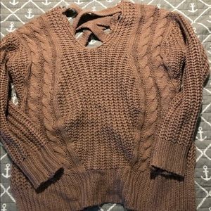 Small pink clover sweater